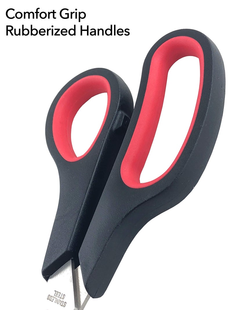 Clipco Stainless Steel Scissors with Ergonomic Handle (Pack of 30) - Image 2